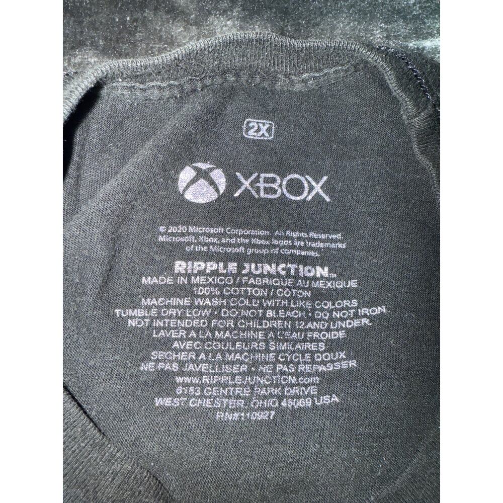 Xbox Ripple Junction Graphic T-Shirt Men's 2X Black Gaming Icons Short Sleeve - Picture 3 of 5